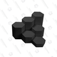 This hexagonal podium looks incredible, but only has room for six figures, so save it for only your favorite toys.
